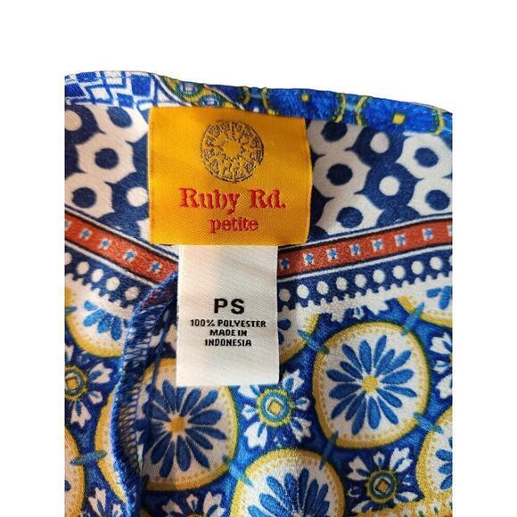 Ruby Rd. Petite small Colorful blouse - Picture 3 of 8